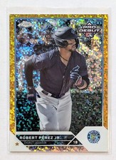 2023 Topps Pro Debut Chrome Robert Perez Jr. Gold Mini-Diamond Refractor /50