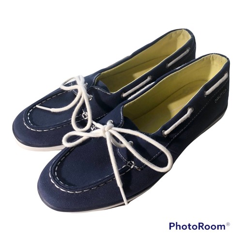 Zapatos Nautica | 525 para mujer barco cresta de pino talla 10 azul marino eBay