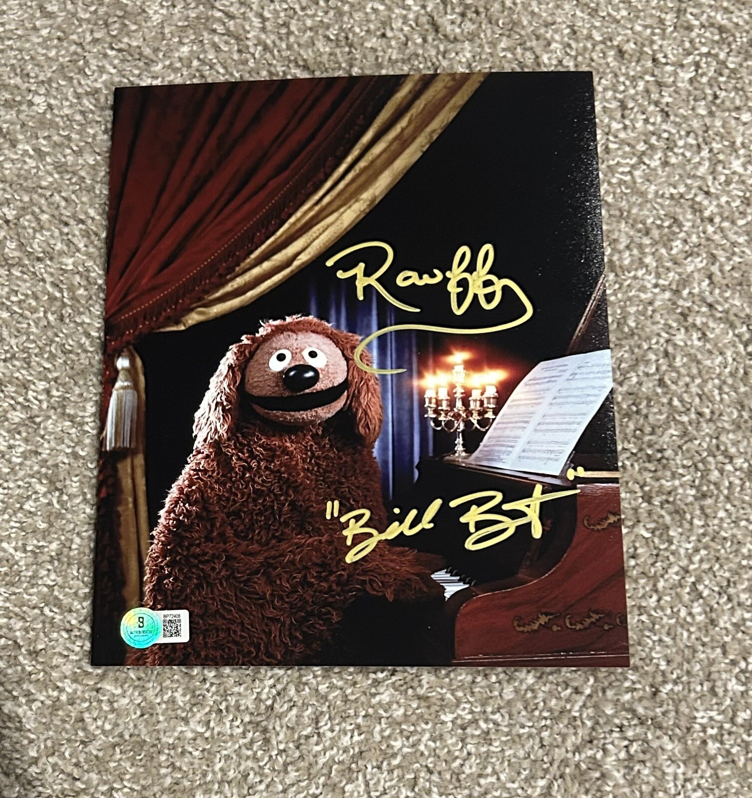 BILL BARRETTA Signed Autographed 8x10 Photo MUPPETS ROWLF THE DOG ...