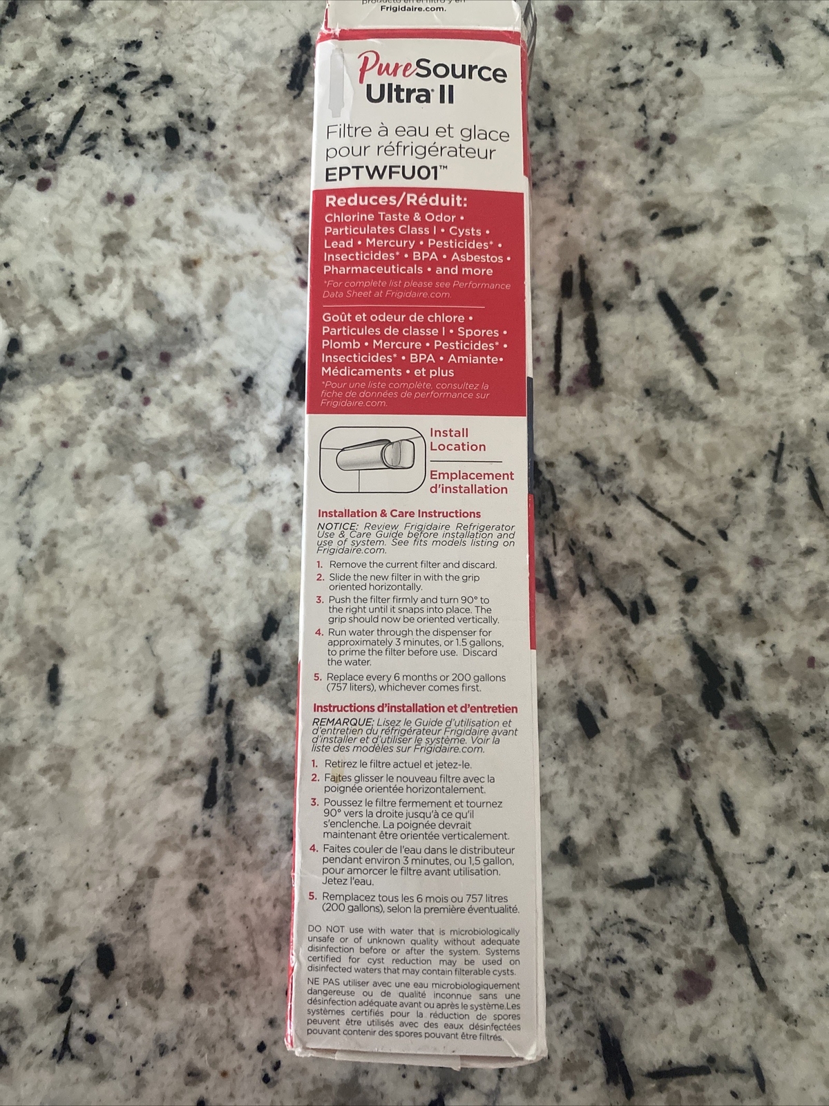 Frigidaire EPTWFU01 Water Filtration Filter, 1 Count, White 694157034348 eBay