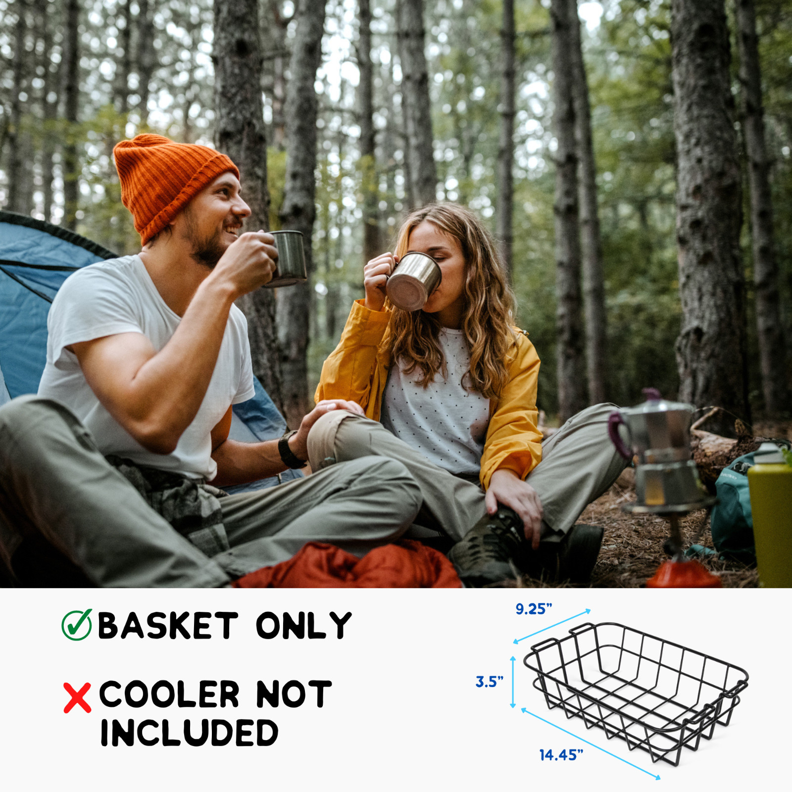 Cooler Basket for Lifetime 77 or Lifetime 115 or Ozark Trail 73 - BASKET ONLY