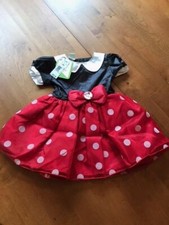 Disney Baby Minnie Mouse Halloween Costume Size 6/9M NWT 6 9 Months No Ears 