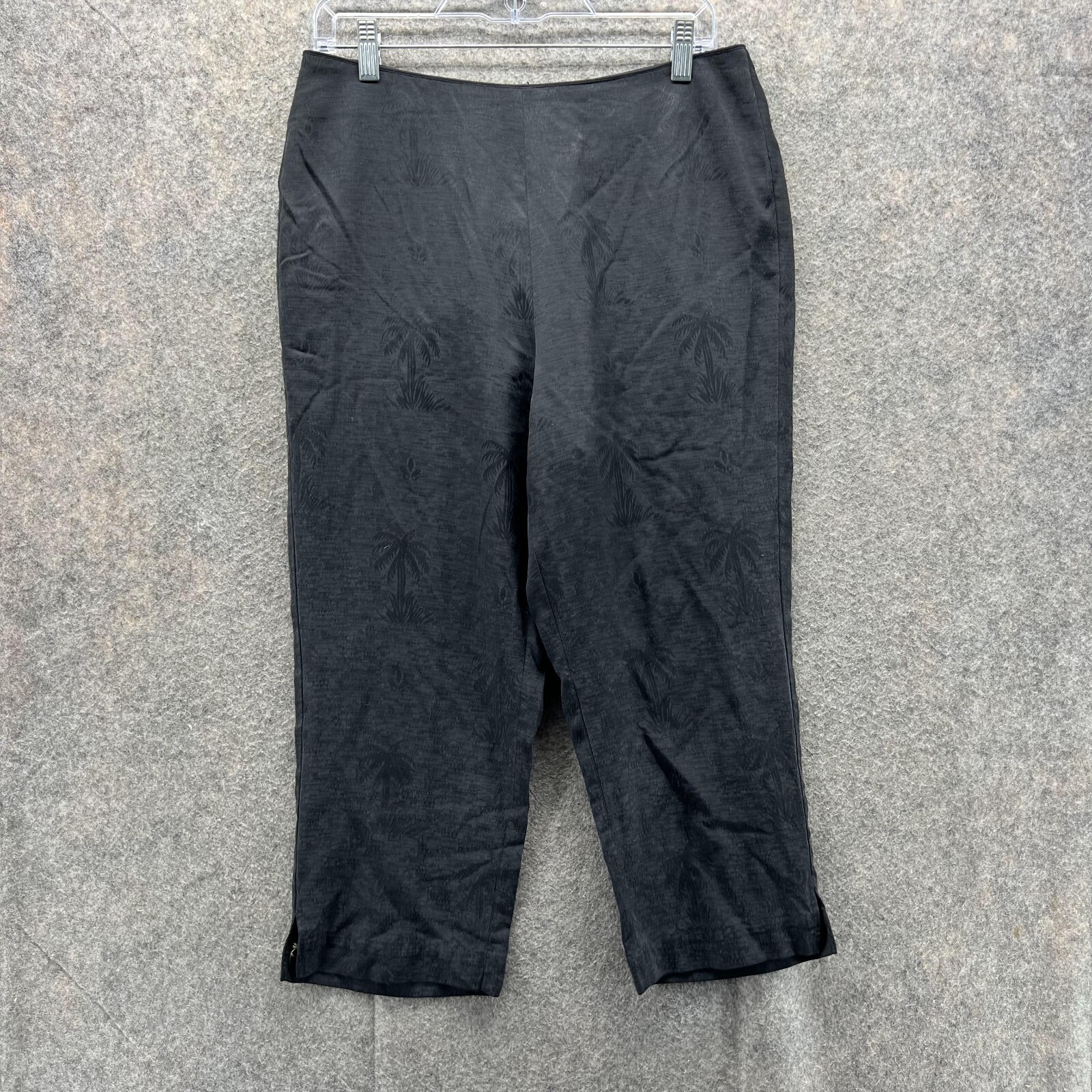 Tommy Bahama Pants Women 10 Ladies Black Chino Silk Casual