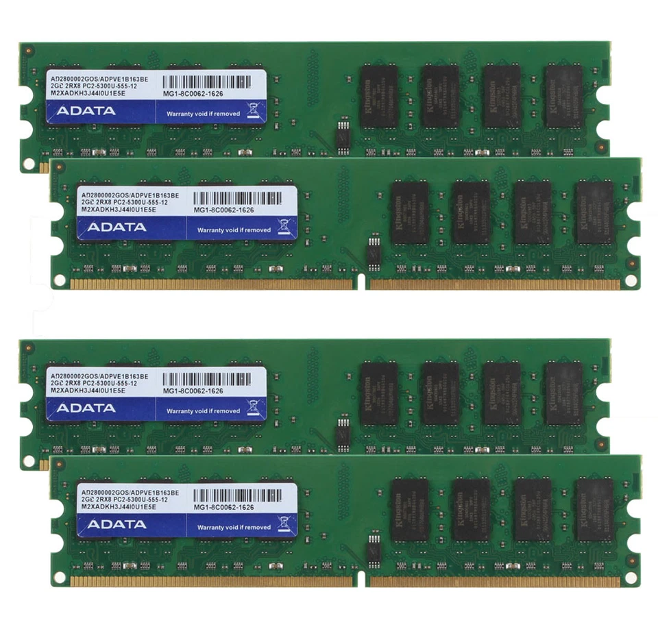 ADATA 8GB 4X2GB PC2-5300 DDR2 667Mhz 240Pin Desktop Memory For Dell OptiPlex 755 - Image 2 of 4