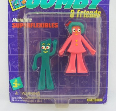 GUMBY フィギュア まとめ売り Gumby and Friends Collectible Bendable Complete Set : NJ Croce