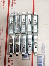 Republic Steel Shelf Clips Industrial Metal Shelving Hooks Lot of (10)