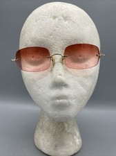 Vintage Oliver Peoples Eyeglasses 45-21-145 Op-593 Gold Rimless Made in Japan