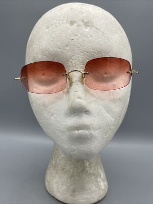 Vintage Oliver Peoples Eyeglasses 45-21-145 Op-593 Gold Rimless