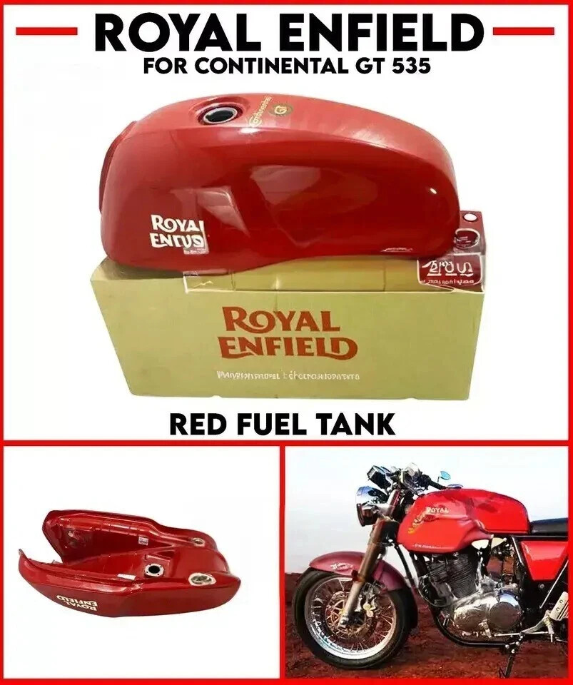 Depósito Combustible para Royal Enfield Continental Gt 535 – Brillo Rojo,