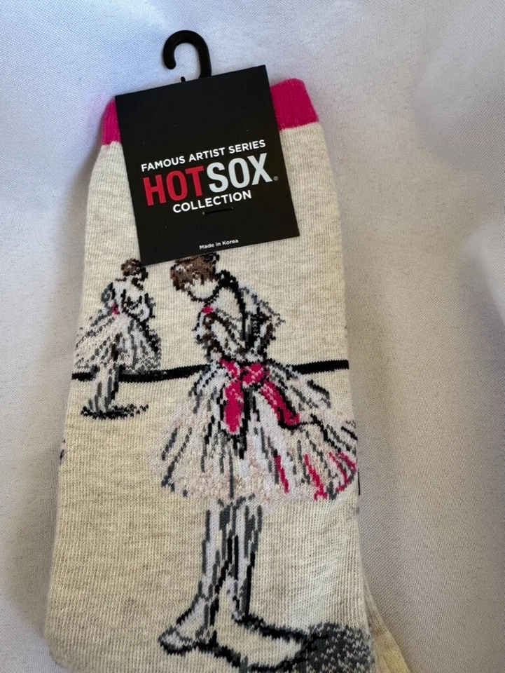 芭蕾舞袜 芭蕾 Degas Little Dancer 热卖 SOX 著名艺术家系列 罕见 全新 — 第 2/4 张图片