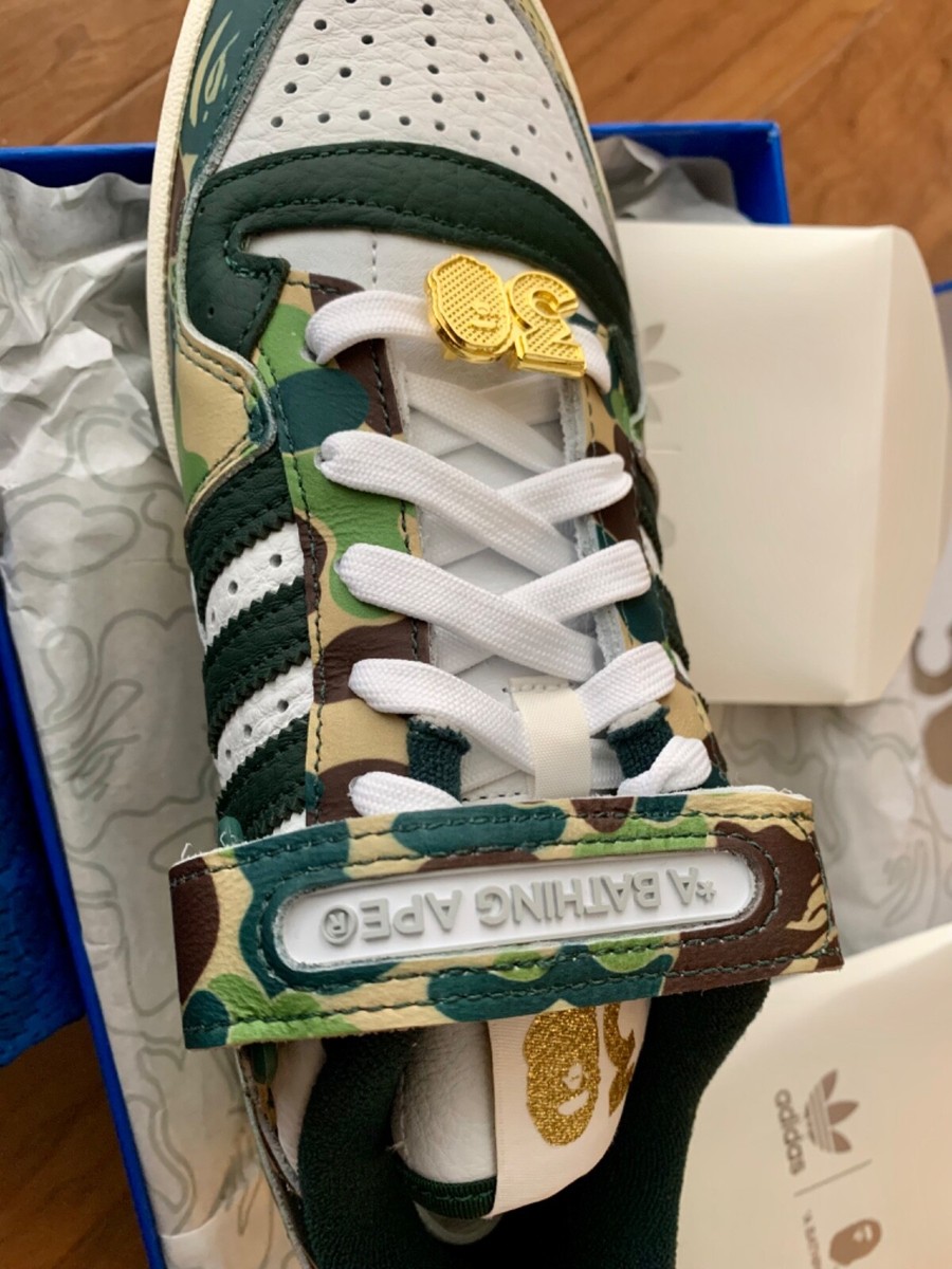 N*K様  Forum 84 Bape Low 【室内試着のみ】 adidas Forum 84 Low Bape 30th Anniversary Green Camo size 6.5 is