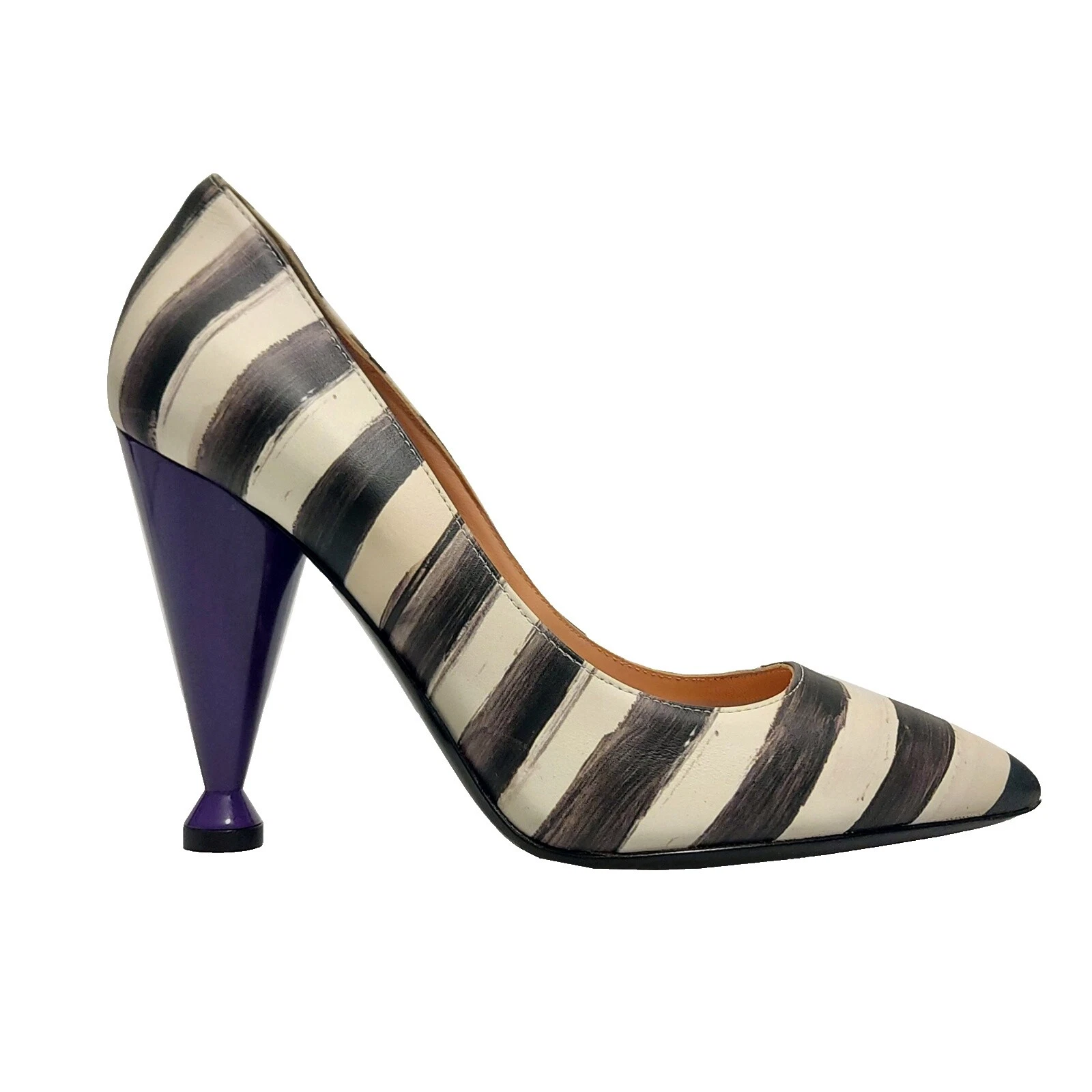 Salto listrado de Negócios para mulheres