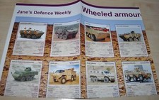 Jane's Defence Weekly Wheeled Armour Vehicles 6x6 Magazine Brochure Poster