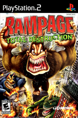 Rampage Total Destruction PS2 BOX ART Premium POSTER MADE IN USA