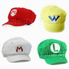 Cappello Berretto Moda Taglia Adulto Luigi Super Mario Bros Cosplay Basebal
