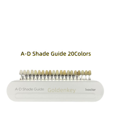 1Set Dental Teeth Shade Guide A-D 20 Colors Porcelain Tooth | eBay