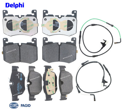 Front & Rear Brake Pad Set +Sensor OES for Range Rover Velar	SV Auto Dynamic V8