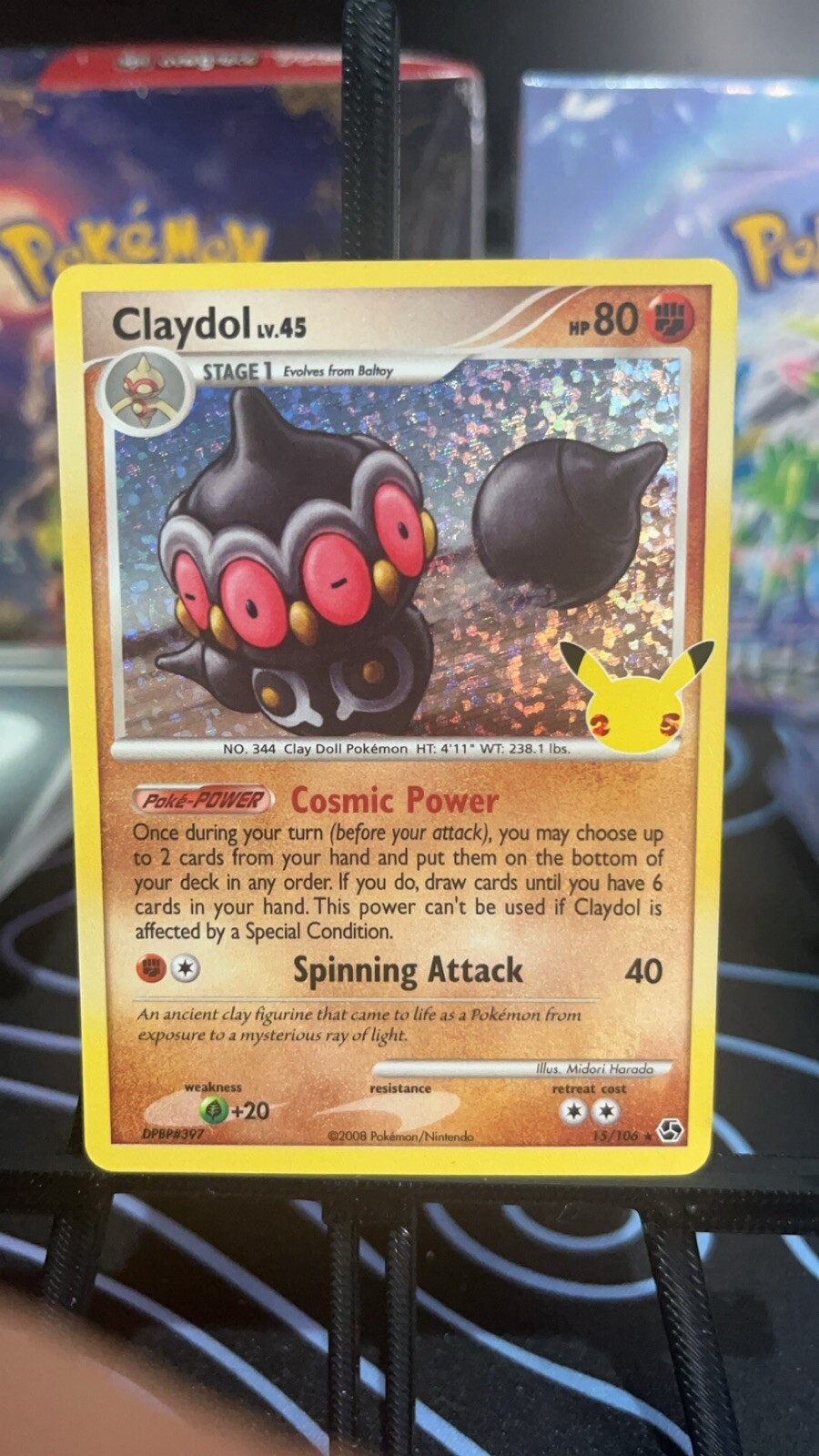 Pokemon Claydol #15/106 Celebrations Classic Collection Ultra Rare Holo NM/Mint