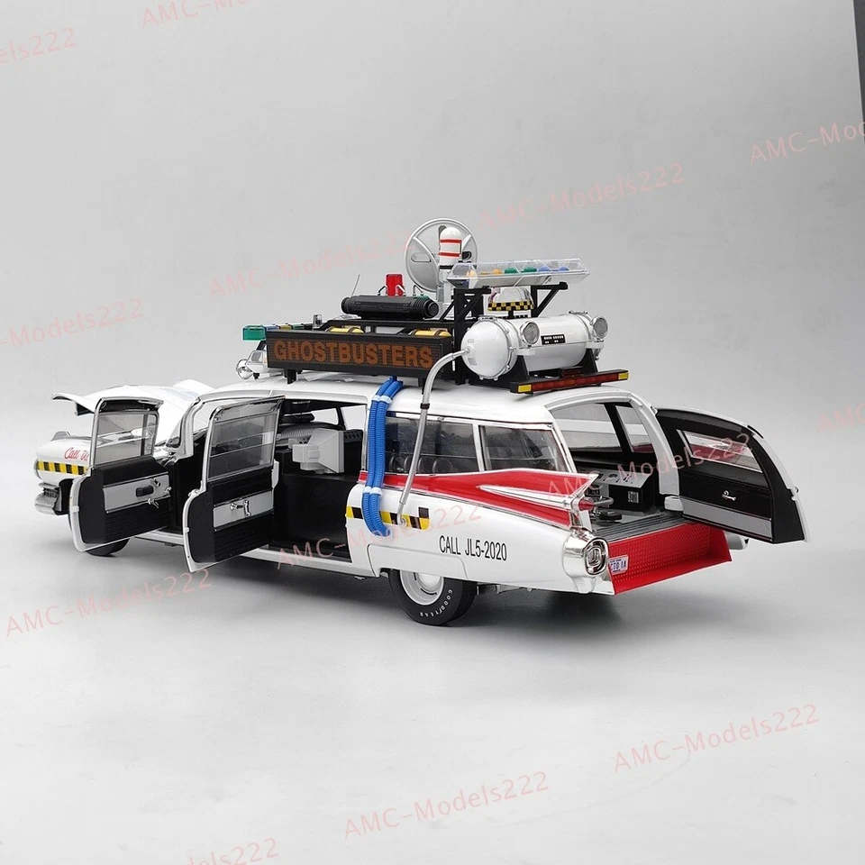HOT WHEELS 1/18 Elite Cadillac GhostbustersII ECTO 1A X5470 Diecast Model Car US - Image 3 of 4