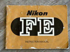 Vintage NIKON FE Camera Instructions/Owners Manual 1979