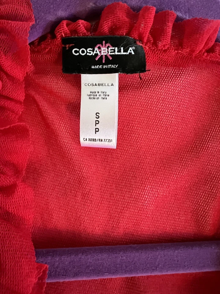 Bata roja transparente Cosabella Foto 3 de 3