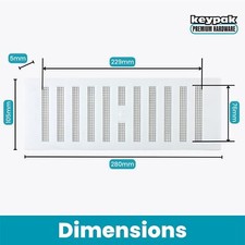 Adjustable Air Vent Cover Flyscreen Hit & Miss Slide Fly Mesh Grille Ventilation