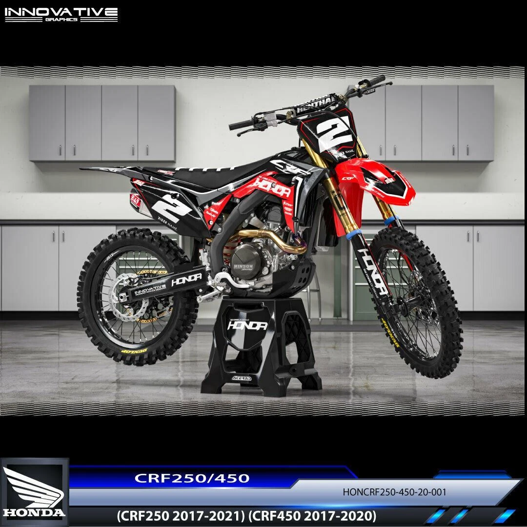 HONDA CRF250 450 2017 2021 Full Graphics Kit