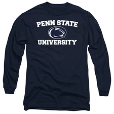 Penn State Adult Long Sleeve T-Shirt Circle Logo, Navy, S-3XL
