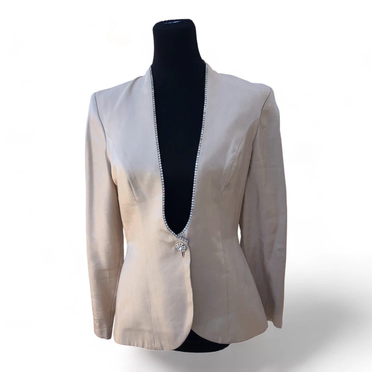 Cream tailored shop jacket