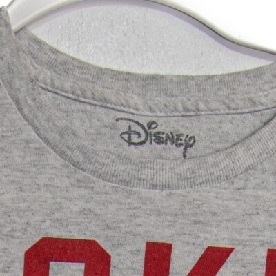 Vintage Disney Mickey Mouse Gray Graphic T-Shirt Adult Size L | eBay