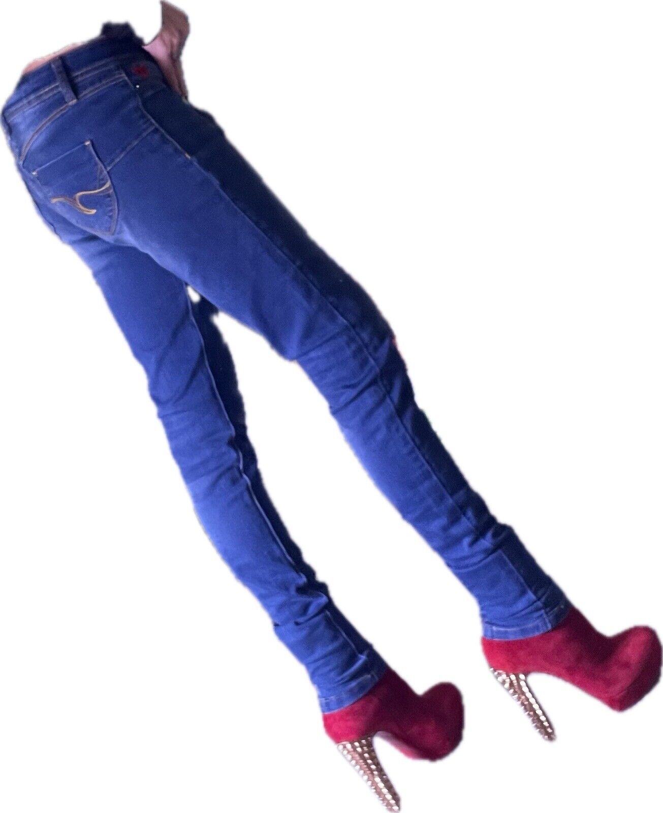 Desigual ❤️ Pakaian Jadi Wanita Jeans Size 26 LOW… - image 5