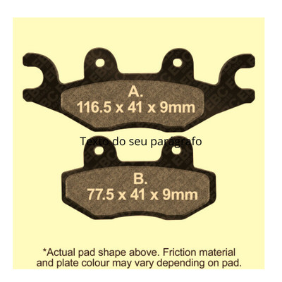 FA484TT EBC PREMIUM BREMSBELÄGE passend für PGO BR 500i RACER 07-09 F 