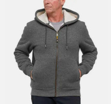 Magnum Men's Fleece Lined Full Zip Work Hoodie GRAY,MEDIUM NWT