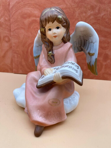 FIGURINE GOEBEL 42 009-09 ange bougeoir 10 cm. Excellent état EUR 19,79