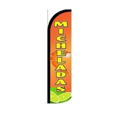 Micheladas Swooper Flutter Feather Flag  3ft W x 11.5ft Tall