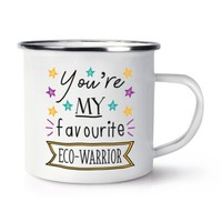 You're My Favorit Eco-Warrior Stars Emaille Becher Tasse Best Toll