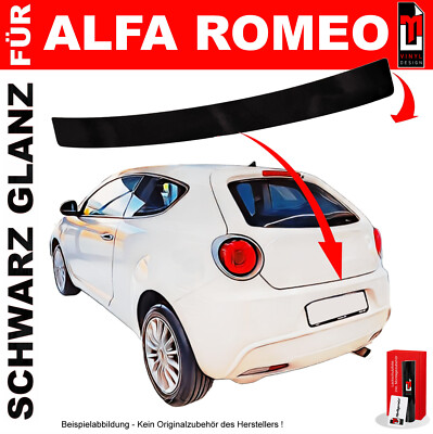 Lackschutzfolie Ladekantenschutz für Alfa Romeo MiTo ab 2008 Schwarz glanz