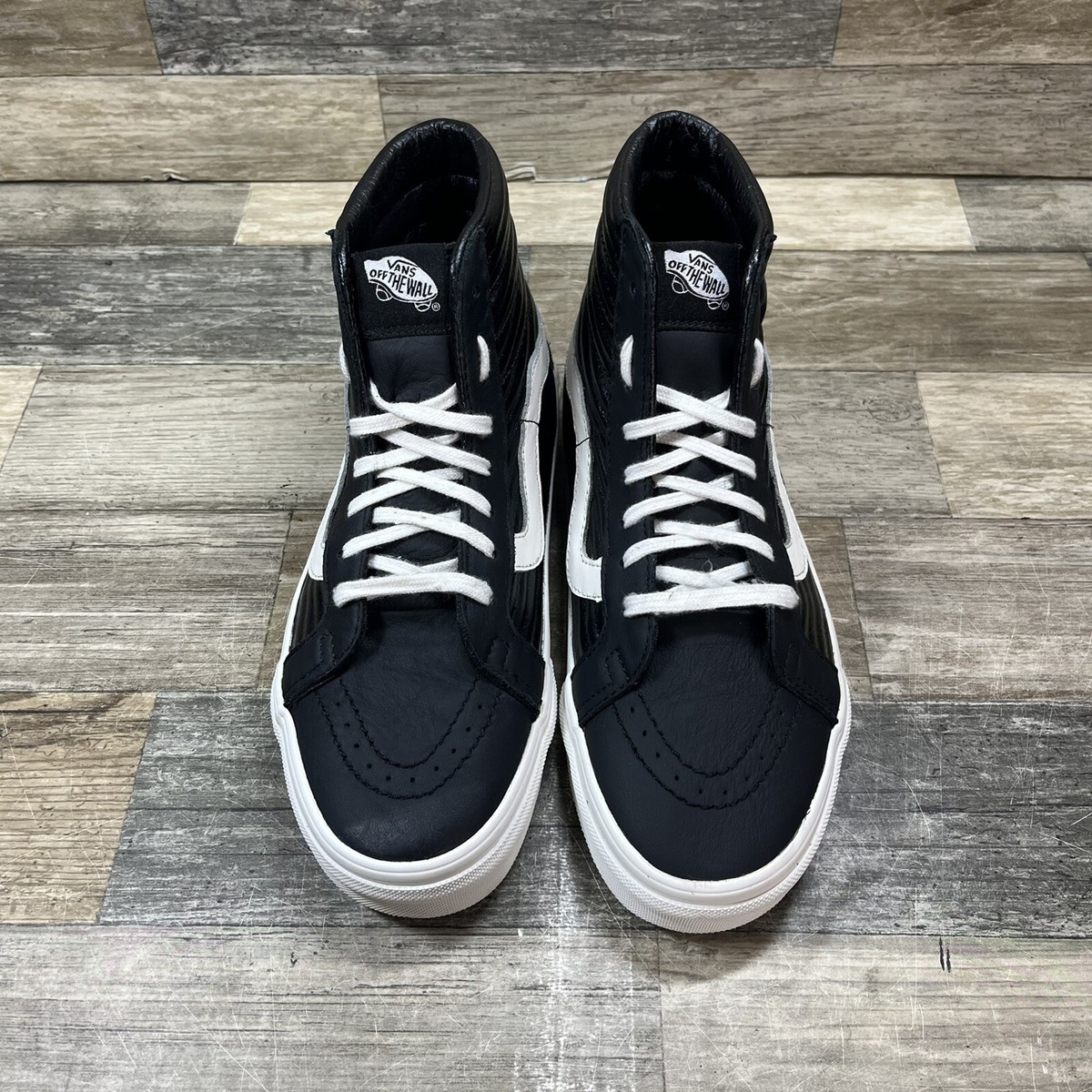 Vans Sk8-Hi Reissue Moto Men's 6.5 Women's 8 Black Leather