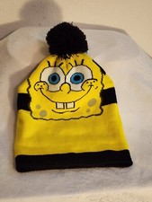 SpongeBob SquarePants Beanie Snow Winter Hat Stocking Cap Nickelodeon Size Boys