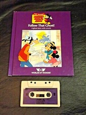 TALKING MICKEY MOUSE FOLLOW THAT GHOST BOOK/TAPE WORLDS OF WONDER