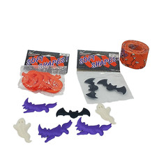 Halloween Accessories Lot Ribbon and Soft Shapes Witches Bats Ghosts Pumpkins