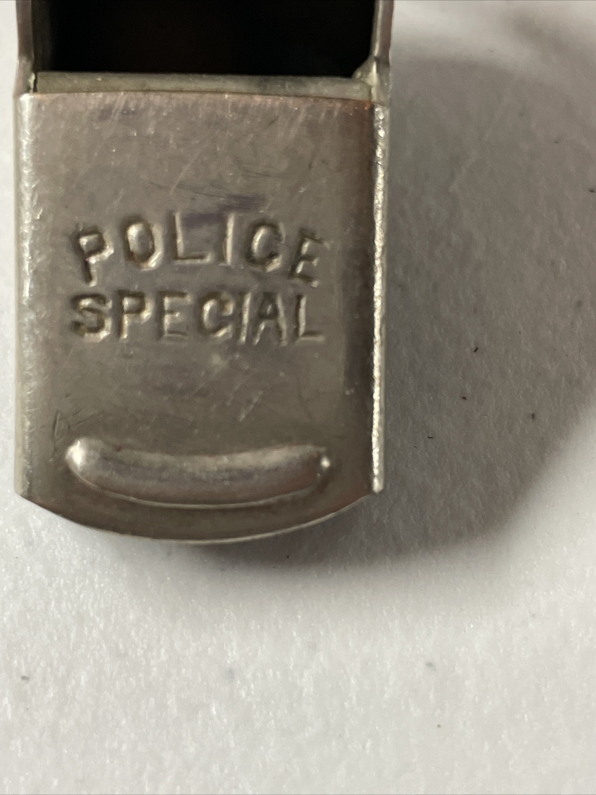 VINTAGE SILVER TONE POLICE SPECIAL WHISTLE eBay