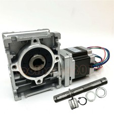 1.1Nm Stepper Motor L56mm 3A W/ Nema23 Worm Gearbox 20:1 Geared Head Reducer