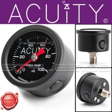ACUITY 1941-BLK Fuel Pressure Gauge 100 PSI Black