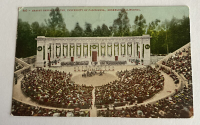 Vintage Postcard c1908 ~ Hearst Greek Theatre UC Berkeley ~ California CA