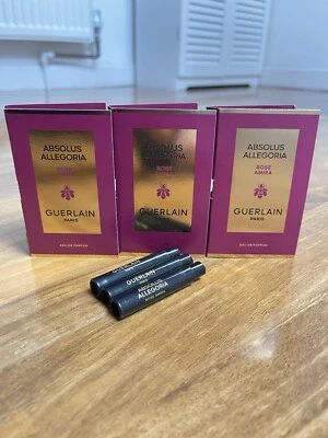 3 x Guerlain Absolus Allegoria Rose Amira Eau de Parfum 1ml Spray new Launch