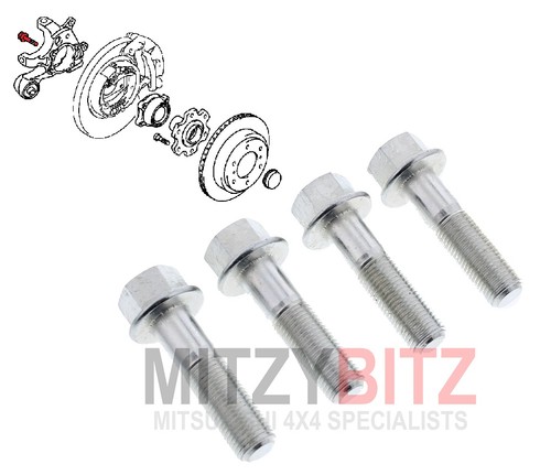 Rear Wheel Bearing Hub Fitting Bolts for Mitsubishi PAJERO SHOGUN V98V MK4 3.2T