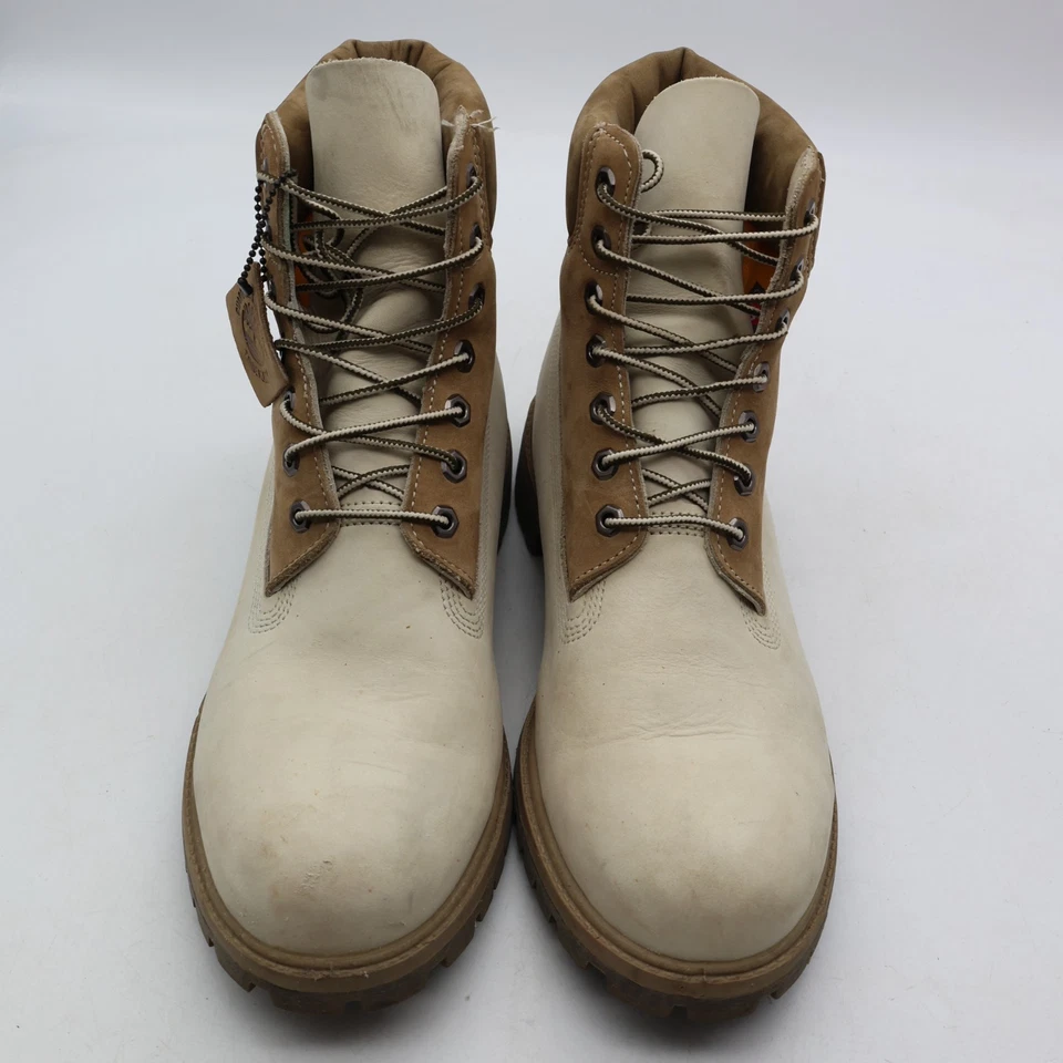 Timberland Premium 6 pulgadas para hombre talla 12 M marfil nobuck botas impermeables al aire libre Foto 2 de 4