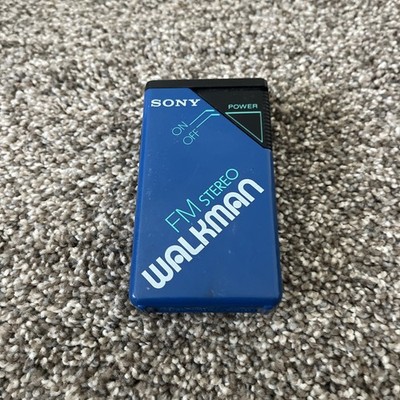 Vintage Sony SRF-20W Walkman FM Receiver Blue FM Stereo Pocket