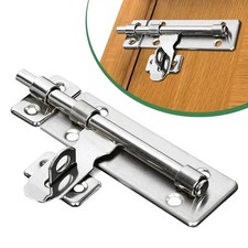 4 Inch Stainless Steel Door Lock Barrel Bolt Latch Padlock Clasp for Door Drawer